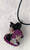 K-Pop Demon Hunters Jinu & Rumi Enamel Pendant With Black Cord Necklace