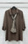 Italian Curve One Size Tunic Top With Classic Collar Animal Print Scarf & 3/4 Sleeves - Will Fit 12-22