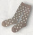 Spot Dot Design Terry & Wool Blend Super Warm Long Knee Boot Or Bed Socks - 5 Colours