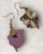 Adventure Time Lumpy  Space Princess Inspired Enamel & Gold Alloy Drop  Dangly Earring