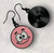 SpongeBob Patrick Inspired Pink Enamel Round Drop Dangly Earrings 