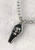 Black & Silver Skull Coffin Pendant On Alloy Oval Link Necklace