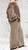 Brown & Beige Striped Jersey Wide Leg Jersey Lounge Pants One Size Fits UK 8-16