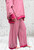 Hot Pink & Grey Striped Jersey Wide Leg Jersey Lounge Pants One Size Fits UK 8-16