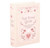 Let Love Grow Heart Folk Art Design Pink Book Shaped Storage Box