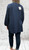 Made In Italy Navy Blue Super Soft Cheesecloth High Low Smock Top One Size Fits 10-22