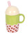 Kawaii Kafe Range Super Cure Smiley Face Bubble Tea Lidded Mug