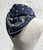 Navy Blue Mix Square Neckerchief Paisley & Star Print Scarf
