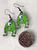 Mike Green Monster Monsters Inc Inspired Drop Dangly Earrings