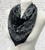 Black & White Paisley Bandana Print Square Scarf / Neckerchief 