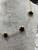 Designer Inspired Gold Alloy & Black Flower Stainless Steel 40cm Necklace Style 97