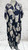 Studio Amour Navy Blue Botanical Floral Print Shirt Style Smock Dress One Size Fits UK 12-24