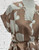 M&V Caramel White  Botanical Floral Print Fit & Flare Midi Dress  0ne Size Fits UK 10-18