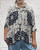 Studio Amour Navy & Cream Paisley Bandana Print Crepe Batwing Shirt One Size Fits UK 12-22