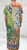 Made In Italy V Neck Beige Lurex Thread Leopard  Palm Tree Maxi Dress One Size Fits 10-20