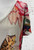 Made In Italy V Neck Beige Lurex Thread Leopard  Palm Tree Maxi Dress One Size Fits 10-20