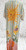 Italian Ciao Bella Beige Blue Stripe Sun Design Lace Sleeve Maxi Dress - One Size 10-18