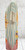 Italian Ciao Bella Beige Blue Stripe Sun Design Lace Sleeve Maxi Dress - One Size 10-18