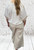 Made In Italy Beige Cotton Poplin Wide Leg 7/8 Crop Trousers One Size Fits 8-18