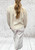 Made In Italy White Cotton Poplin Wide Leg 7/8 Crop Trousers One Size Fits 8-18
