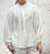 Made In Italy White Sheer Artists Smock Pleated Yoke Blouse One Size Fits UK 10-20