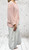 Made In Italy Pale Pink Crochet Batwing Gathered Front Top One Size Fits UK 8-20 