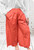 Made In Italy Coral Cotton Poplin Wide Leg 7/8 Crop Trousers One Size Fits 8-18