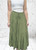New Collection Pale Khaki Soft Cotton Tiered Gypsy Style Maxi Skirt - One Size 8-18 