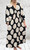 Made In Italy Black & Beige Circle Kimono Style Billowy Midi Dress One Size Fits UK 10-20 