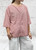 Made In Italy Rusty Red Gingham Seersucker Smock Top - One Size UK 10-18