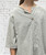 Made In Italy Mocha Gingham Seersucker Smock Top - One Size UK 10-18