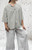 Made In Italy Mocha Gingham Seersucker Smock Top - One Size UK 10-18