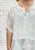 New Collection White Sheer Embroidered Lace 2 In 1 Blouse Top One Size Fits UK 8-14