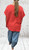 LMF Coral Short Cap Sleeve Cheesecloth Smock Top With Necklace - One Size Fits UK 10-18