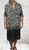 Made In Italy Zebra Print Black, Brown & Ivory Smock Midi Dress - One Size Fits UK 10-18