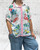 Made In Italy Box Fit Oversized Flamingo Tropical Print White Shirt - One Size Fits 10-22