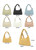 Long & Son Small Soft Faux Leather Slouchy Hobo Shoulder Bag - 5 Colours