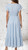 Sky Blue Broderie Anglaise Flutter Sleeve V Neck Maxi Magic Dress One Size 10-16
