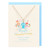 Funky Funghi Blue Aura Quartz  Crystal Necklace Greetings Card