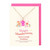 Funky Funghi Pink Aura Quartz Crystal Necklace Greetings Card