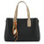 Long & Son Twin Grab Handled Vegan Faux Leather Tote Bag With Crossbody Strap In 5 Colours