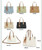 Long & Son Twin Grab Handled Vegan Faux Leather Tote Bag With Crossbody Strap In 5 Colours