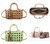 Long & Son 2in1 Basket Weave Cut Out Small Grab Handle Crossbody Bag With Removeable Animal Print Inner Pouch