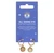 All Seeing Eye Gold Stainless Steel Huggie Hoop Earrings With Evil Eye Disc Charms