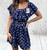 On Trend Viral Polka Dot Bardot Playsuit With Pockets One Size Fits UK 10-20 - Pistachio,  Green, Black, Navy, Denim Blue & Brown