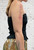 Diverse Italian Shirred Ruffle Hem Bandeau Top  6 Colours - One Size Fits UK 8-16 Khaki Brown Ochre Navy Pistachio Black