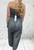 Diverse Gingham Seersucker Checked Bandeau Jumpsuit With Barrel Leg  One Size UK 8-16 Rust Or Black
