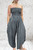 Diverse Gingham Seersucker Checked Bandeau Jumpsuit With Barrel Leg  One Size UK 8-16 Rust Or Black