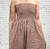 Diverse Gingham Seersucker Checked Bandeau Jumpsuit With Barrel Leg  One Size UK 8-16 Rust Or Black