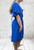 Made In Italy  Plus Size Magic  V Wrap Front Shirred Waist Playsuit One Size Fits UK 12-22